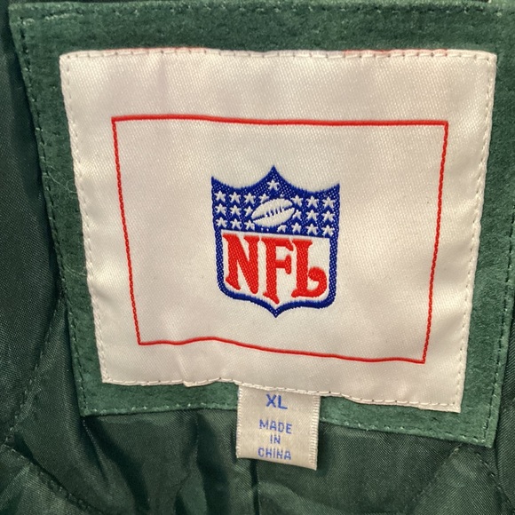Vintage NFL Green Bay Packers Leather Varsity Jacket XL | Embroidered Logos - Picture 9 of 16